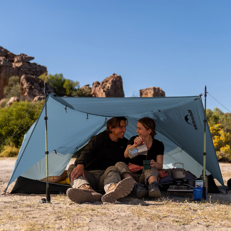 Naturehike stan Mongar 2 série BASE 210T 2500g - modrý